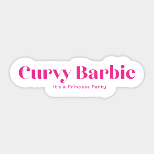 Curvy Barbie Girl Sticker